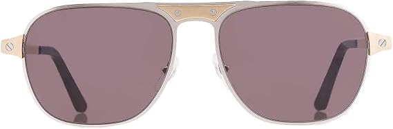 Cartier Santos de Grey Pilot Men's Sunglasses CT0532S 001 58