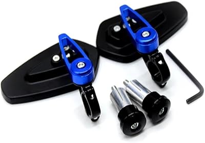 Motorcycle Accessories Mirrors Handlebar End Mirror for Suzuki S Hayabusa Gsxr1300 M for Dl650 for V-StromBlue