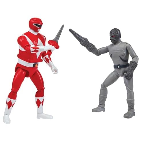 Power Rangers Mighty Morphin Re-Ignition - Auto-Morphin Red Ranger vs Putty Patroller Verse 2-Pack by Playmates Toys