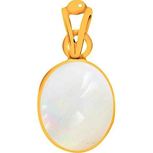 Ramneek Jewels Divya Shakti 15.25-15.50 Carat White Opal PendantLocket White Opal stone Panchadhatu Pendant 100% Original AAA Quality Gemstone
