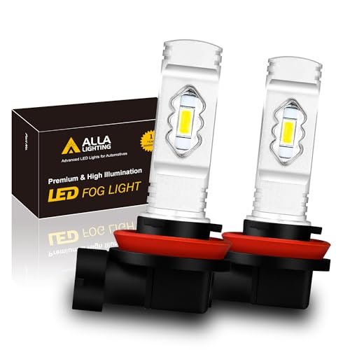 Alla Lighting 3800lm H8 H11 LED Bulbs H16, 3000k Gold Yellow Fog Lights High Illumination ETI 56-SMD Xtreme Super Bright Lamp Replacement