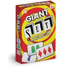 Set Giant Card Games for Kids - Jumbo Playing Cards, Matching Game, Learning Games, Fun Family Games, Game Night, Travel Games, Multi-Player Card Game of Visual Perception, Ages 6+