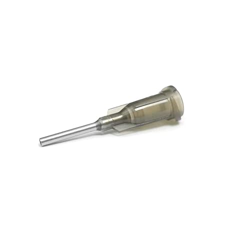 16 Gauge 0.5in Blunt Tip Dispensing Syringe Needle, Gray 50 PCS