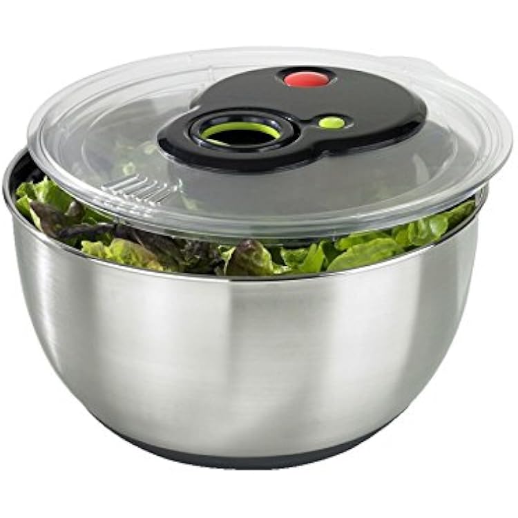 Emsa Turboline Salad Spinner, Medium, Silver