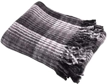 Hugger Mugger Recycled Plaid Yoga Blanket - Use as a Yoga Prop, Made From Recycled Materials, Very Soft, Supportive, Extra Thick, Warm and Cozy