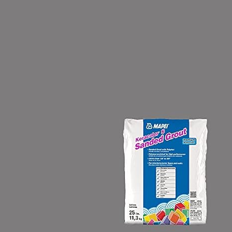 MAPEI Keracolor S Pearl Gray Cementitious Sanded Powder Grout - 25LB Bag