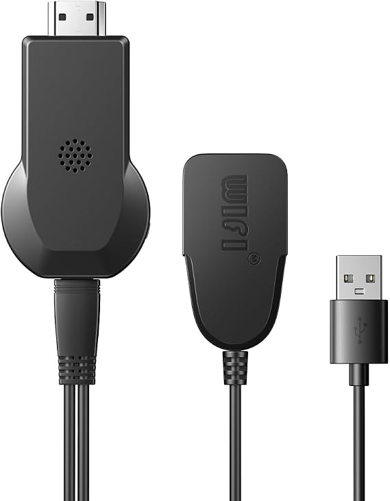 XO Kablosuz HDMI Ekran Aktarım Dongle GB012, 1080P@60Hz, 2.4 GHz WLAN, DLNA/AirPlay/Miracast İle Uyumlu, Android/iOS/Windows İle Uyumlu, Siyah