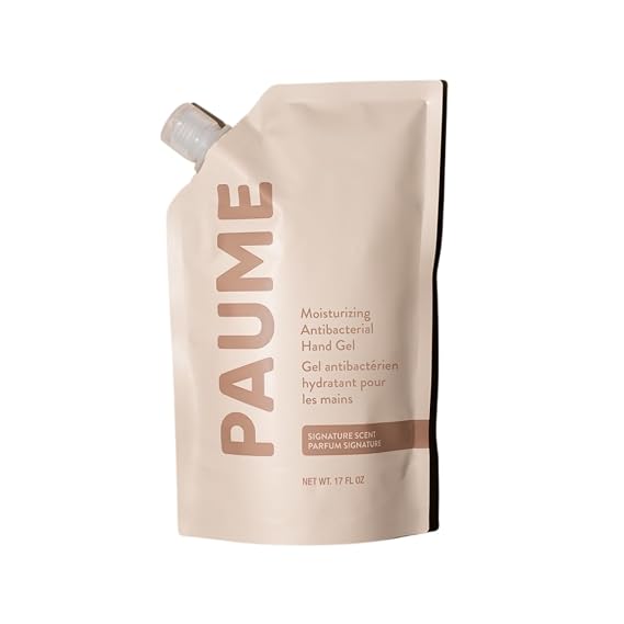 PAUME Moisturizing Antibacterial Hand Sanitizer Gel Refill, Vegan, 17 fl oz