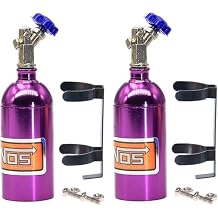 keeda Simulation Nitrogen Bottle Decoration 1/10 Scale RC Accessories Compatible with 1:10 RC Crawler Car Truck SCX10 90046 D90 D110 TF2 (Purple, 2 Pack)