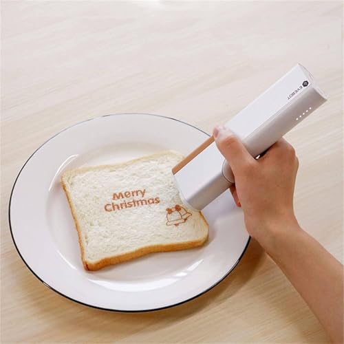 Portable Handheld Printer,Handheld Food Printpen,Coffee Printer Latte Art,with Advanced Thermal Inkjet Technology for Bread Cake Coffee Foodies Art CookingRed