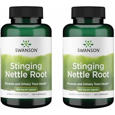 Swanson Stinging Nettle Root Urtica Dioica - Herbal Supplement - 100 Capsules, 500mg 2 Pack