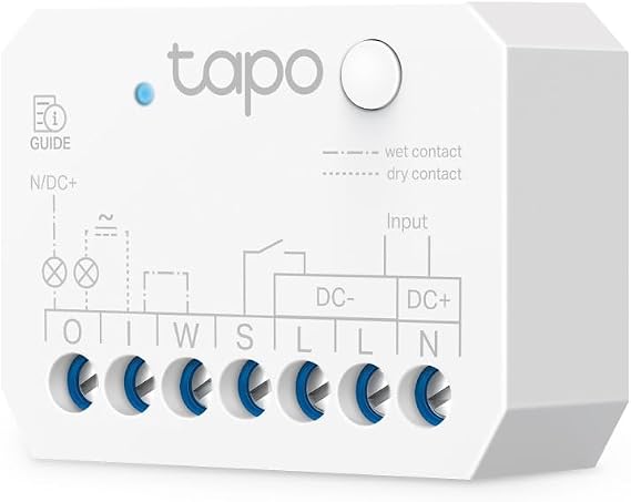 TP‑Link Tapo S110E | Akıllı Switch Modülü | Kuru & Islak Kontak Desteği | Wi‑Fi & Bluetooth Bağlantı | Matter/Alexa/Google Home/Apple Home Uyumlu | Uzaktan & Sesle Kontrol