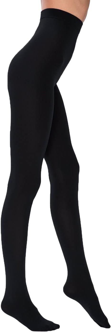 PENTI Womens Leggings High Waisted Thermal Warm Black Yoga Pants, 150 D Exceptionally Soft Slimming Workout Running Tights