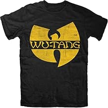 Black T-Shirt - Wu-Tang Clan - Distressed Logo - 2XL