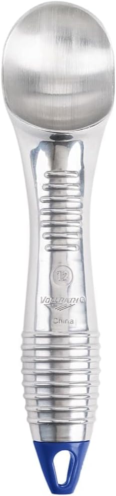 Vollrath 47275 Blue 3 Ounce Cast Aluminum Ice Cream Scoop