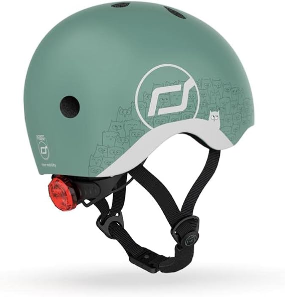 Scoot & Ride and Helmet Reflective Baby Helmet XXS-S Green 181206-96497