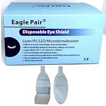 BEINME 30pairs Disposable Eyeshield Client Use Eye Protection Eye Shields IPL/LED190-11000nm OD7
