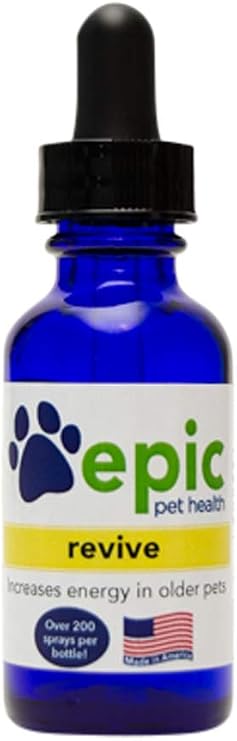 Revive -Natural, Electrolyte, Odorless Pet Supplement that Increases Energy in Older or Sick Pets (Dropper, 1 Ounce)