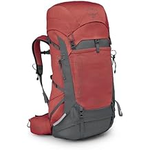 Osprey Tempest 44L Women's Lightweight Hiking Backpack - Daypack for Travel & Camping, Red Pampas/Coal Grey, M/L