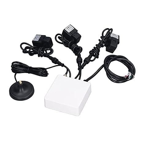Smart Home Energy Monitor with 3Pcs 120A Sensors, Electricity Usage Monitor, Watt Meter, Save On Electricity, Measure Voltage Current etc, Real Time Energy Data & History