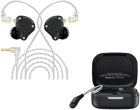 KZ ZS10 PRO in Ear Monitor Headphone and KZ AZ09 Bluetooth 5.2 Module IEM Bluetooth Adapter