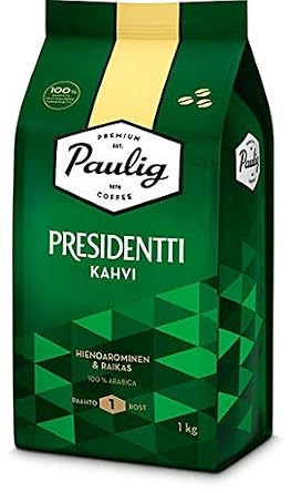 Paulig Presidentti bean Coffee 1 Pack of 1kg