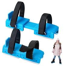 Tryly Toddler Ice Skates, Kids Adjustable Double Runner Ice Skates with Hook and Loop Fastener Straps, Blue Double Blade Ice Skates for Winter Toddler Training Shoes Beginner