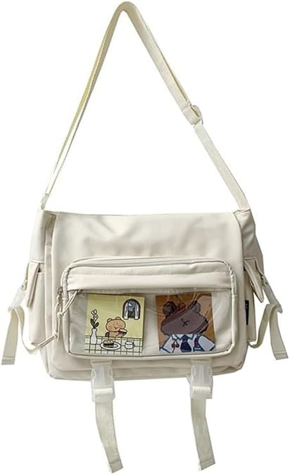Stylish High School Girls Crossbody Bag Nylon Book Bag Women Handbags JK Bags