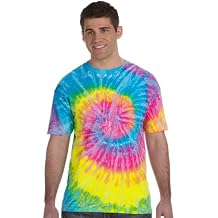 Tie-Dye Adult 5.4 oz., 100% Cotton T-Shirt S SATURN