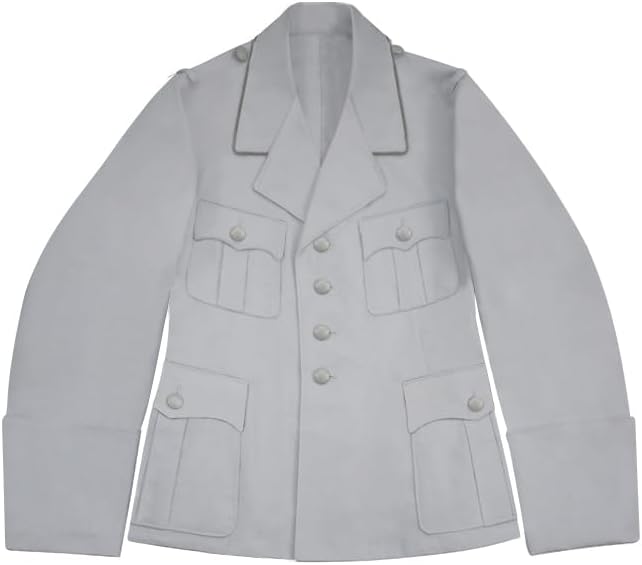 militaryharbor Luftwaffe M33 Officer White Summer Jacket Tunic Short Cut