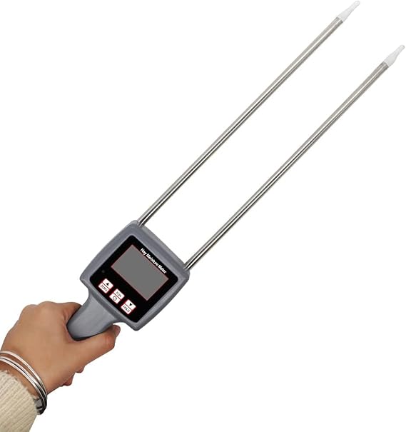 Hay Moisture Meter Tester For Alfalfa Pasture Knots Straw Etc With Measuring Range 0-80% Resolusion 0.1 Accuracy 0.5% n