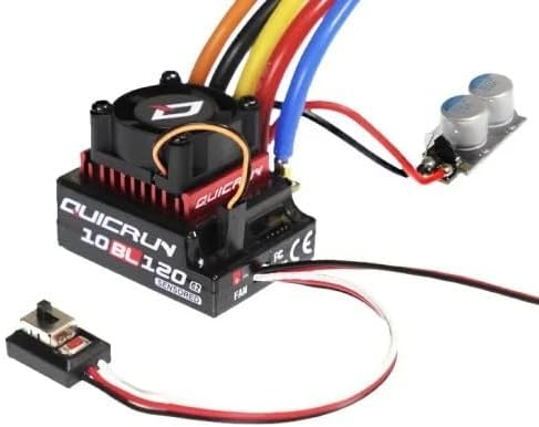 HOBBYWING QuicRUN-10BL120-G2-SENSORED with Built-in BEC 4A/6V-7.4V for 1/10 use Hobbywing Radio Control QuicRun quicrun 10BL120G2 Middle Class 1/10 Scale Boost Turbo