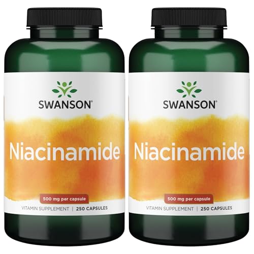 Swanson Niacinamide 500 mg 250 Caps 2 Pack
