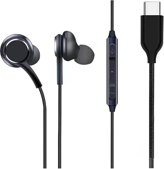 Headset for Samsung, TYPE C Wired, USB Type C Headphones iPhone 15-15 PLUS-15 PRO-15 PRO MAX compatible Type-C Galaxy S23 S22 S20 FE S21 Ultra Z Fold 3 Z Flip A53 A54 compatible