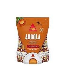 Delta Cafes Angola Ground Coffee 220g/7.76 oz African Arabica & Robusta Blend, Medium Roast Espresso Coffee with Vanilla & Burnt Sugar Notes