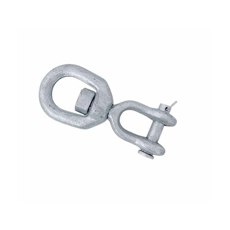 5/8" Jaw & Eye Swivel for Marine Boats Hot Dipped Galvanized Mooring Connector, 5200 lbs WLL