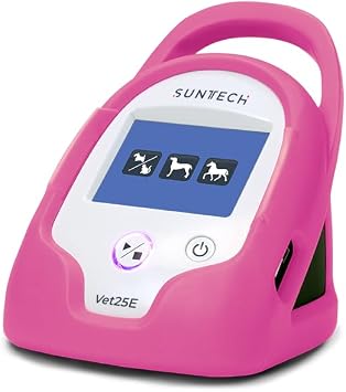 SunTech Vet25E Veterinary Blood Pressure Monitor for Equine and Companion Animals (Flamingo Pink)
