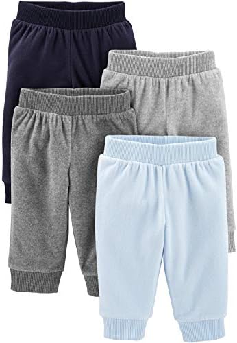 Simple Joys by Carters unisex-baby 4-pack Fleece Pants