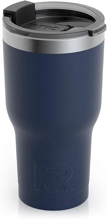 RTIC Double Wall Vacuum Insulated Tumbler, 20 oz, Navy