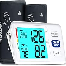 Blood Pressure Monitor for Home Use Extra Large Cuff Automatic Digital Blood Pressure Machine 9-17''&13-21''Adjustable Blood Pressure Cuff- Backlit Display 2x500 Memories 4AAA Batteries Carrying Case1