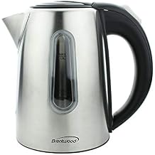 Brentwood 1-Liter Stainless Steel Cordless Electric Kettle (Blue) (KT1710BL)
