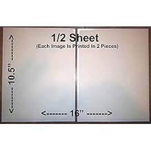 1/2 Sheet Rectangle Cake Toppers Frosting Sheets Edible - Custom