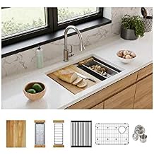 Elkay EFRU30169RTWC Workstation Sink, 31-1/2", 16 Gauge