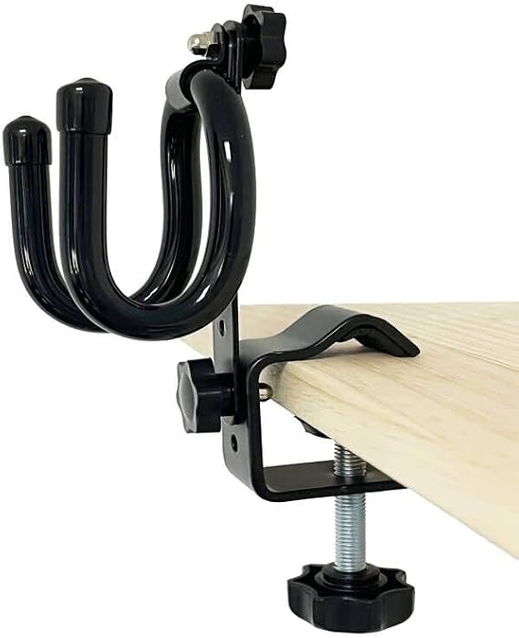 Universal Clamp-on Airbrush Holder - Hold Any Combination of Gravity-Feed, Side-Feed, Bottom-Feed and Trigger-Style airbrushes, A Must for Every Airbrush Artist - Beginner or Professional.