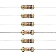 BOJACK 1K Ohm Resistors 1/4 W 5% Carbon Film Single Resistor (Pack of 200)