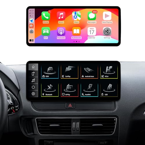 Ultra Narrow 12.3 Inch 1920  720 Car Stereo for Audi Q5 Carplay Android Auto Radio Upgrade Touch Screen Bluetooth Linxu System Q5 ConcertSymphony 09-17
