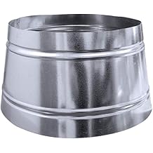 Duct Reducer Without Collar - Single Wall Galvanized Metal Fitting HVAC (12" x 10")
