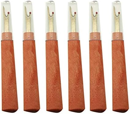 6 Pk. 5" Woody Seam Ripper with Safety Ball - Sewing & Quilting Tools