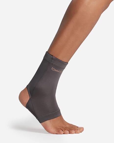 Tommie Copper Core Ankle Compression Sleeve, Ankle Support For Women, Ankle Braces For Men, Breathable, Slate Grey, Large