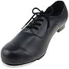 MSMAX Men Lace up Flex Tap Latin Dance Shoes
